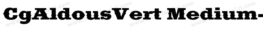 CgAldousVert Medium字体转换